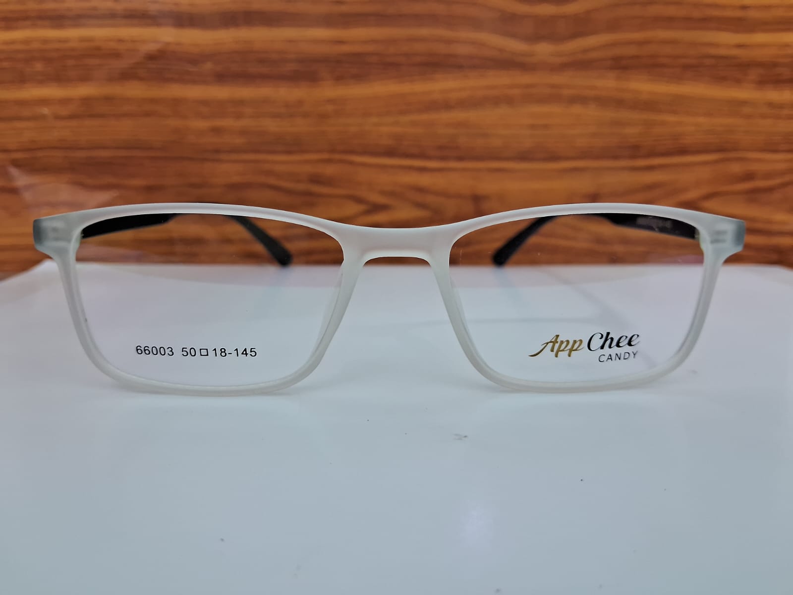 Rectangle Frame Glasses – White, 49-50MM