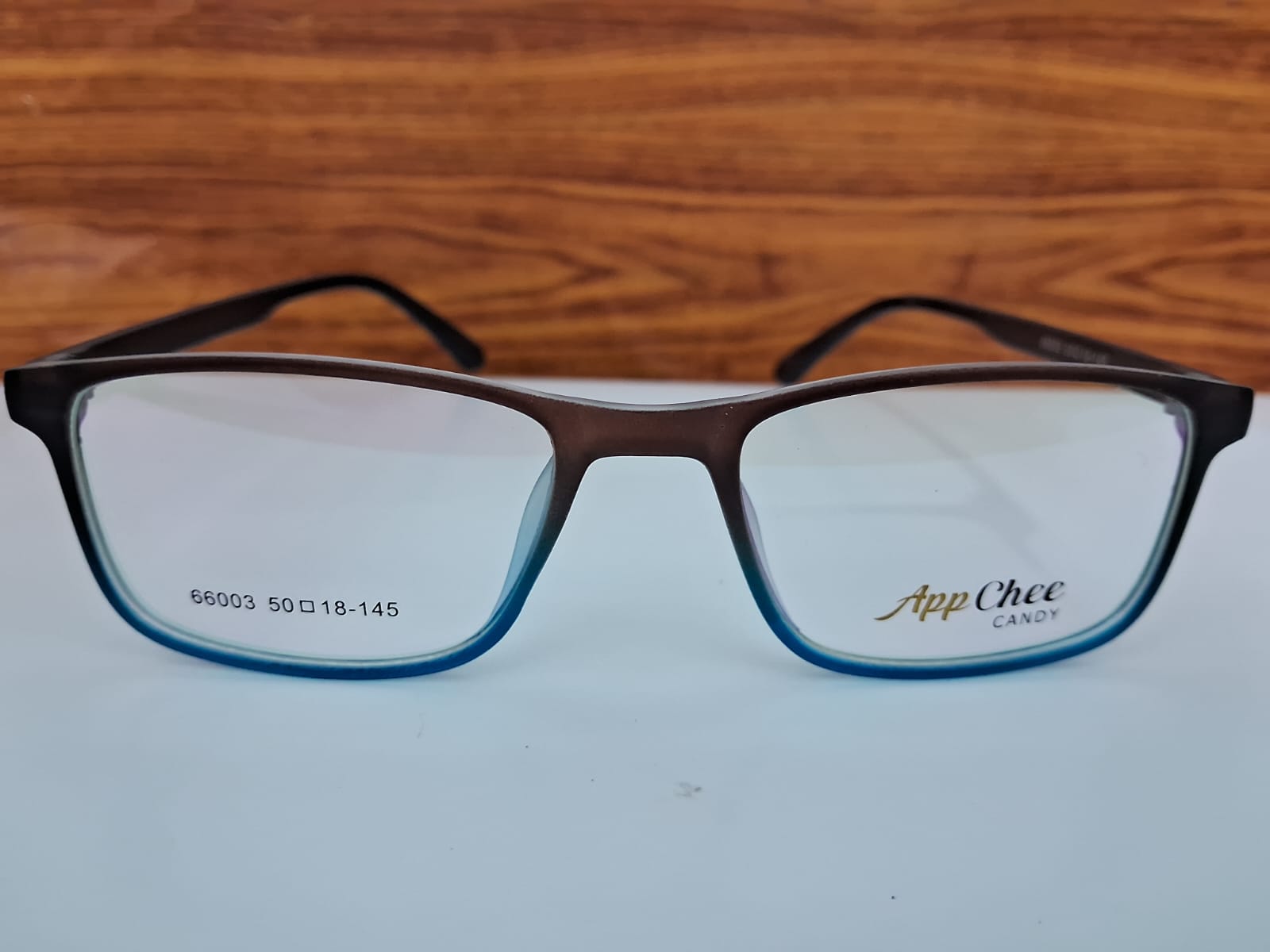 Rectangle Frame Glasses – Brown-Blue, 49-50MM