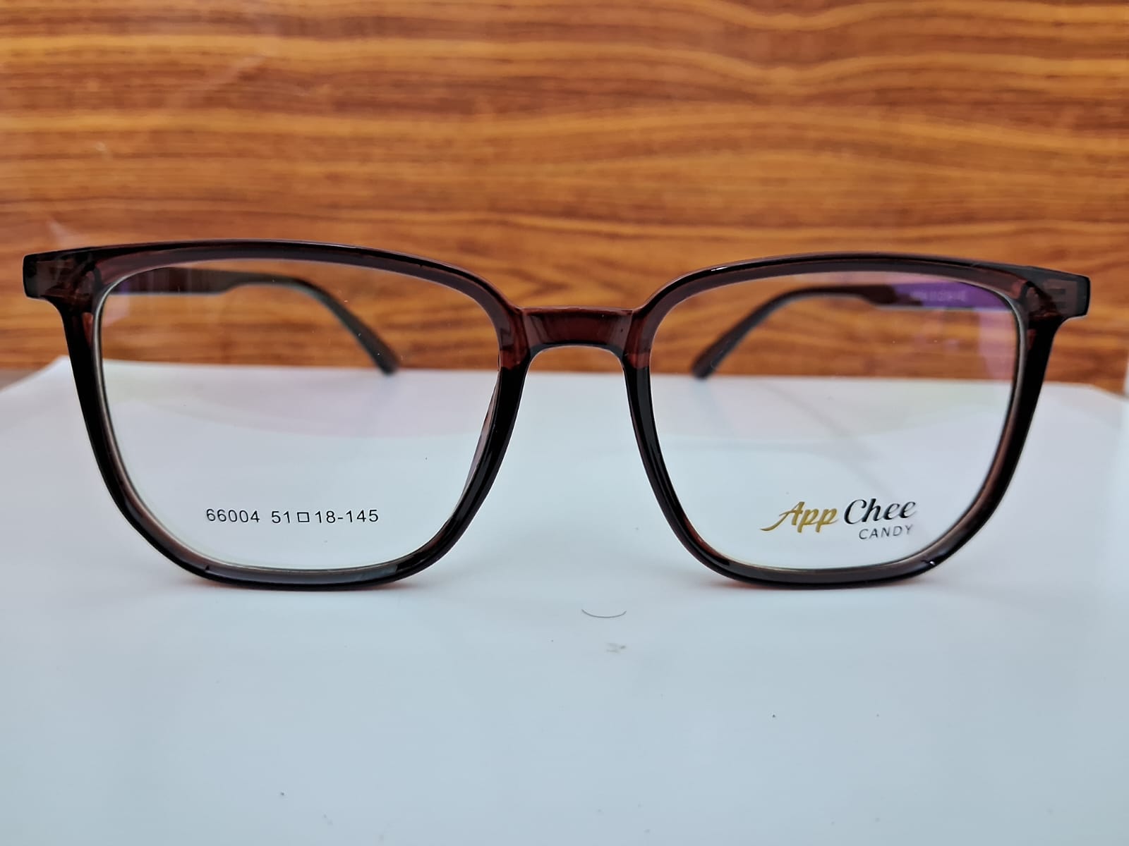 Full Rim Square Frame – Reddish Brown, 51-52MM