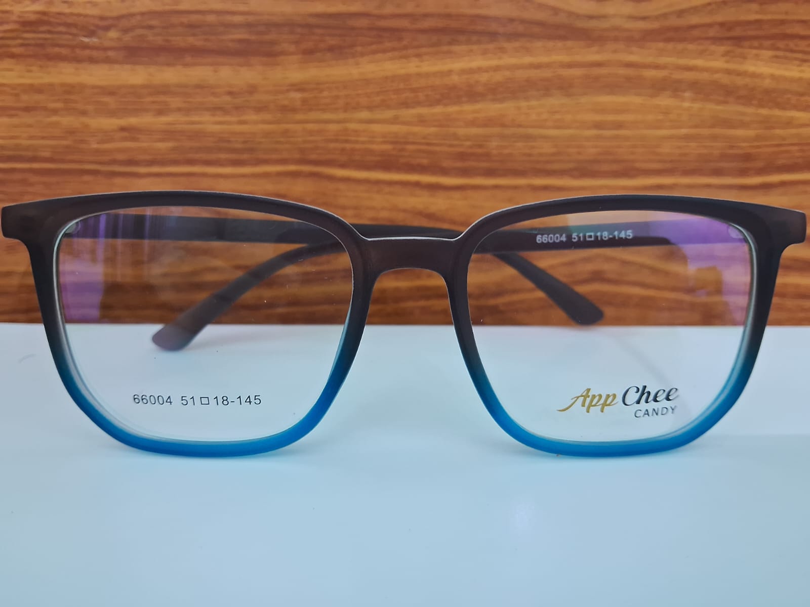 Full Rim Square Frame – Brown-Blue, 51-52MM